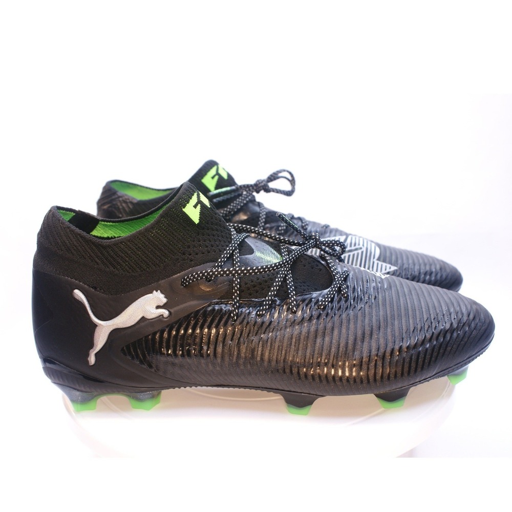 Puma Future Z 1.2 FG AG Mens Soccer Cleats Black Green 106476-01 Size 9.5 New